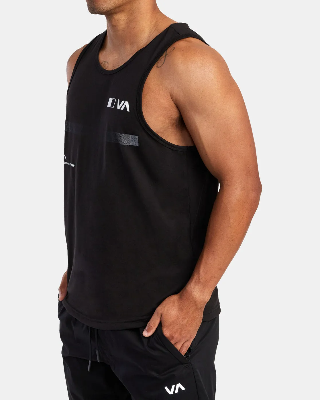 Pix Bar Performance Workout Tank Top - Black