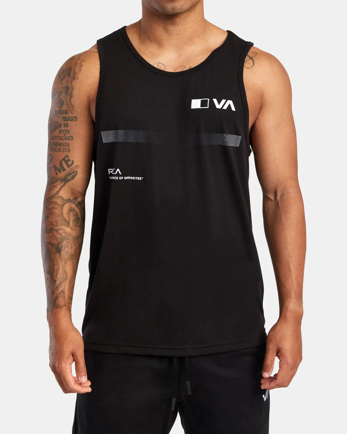 Pix Bar Performance Workout Tank Top - Black