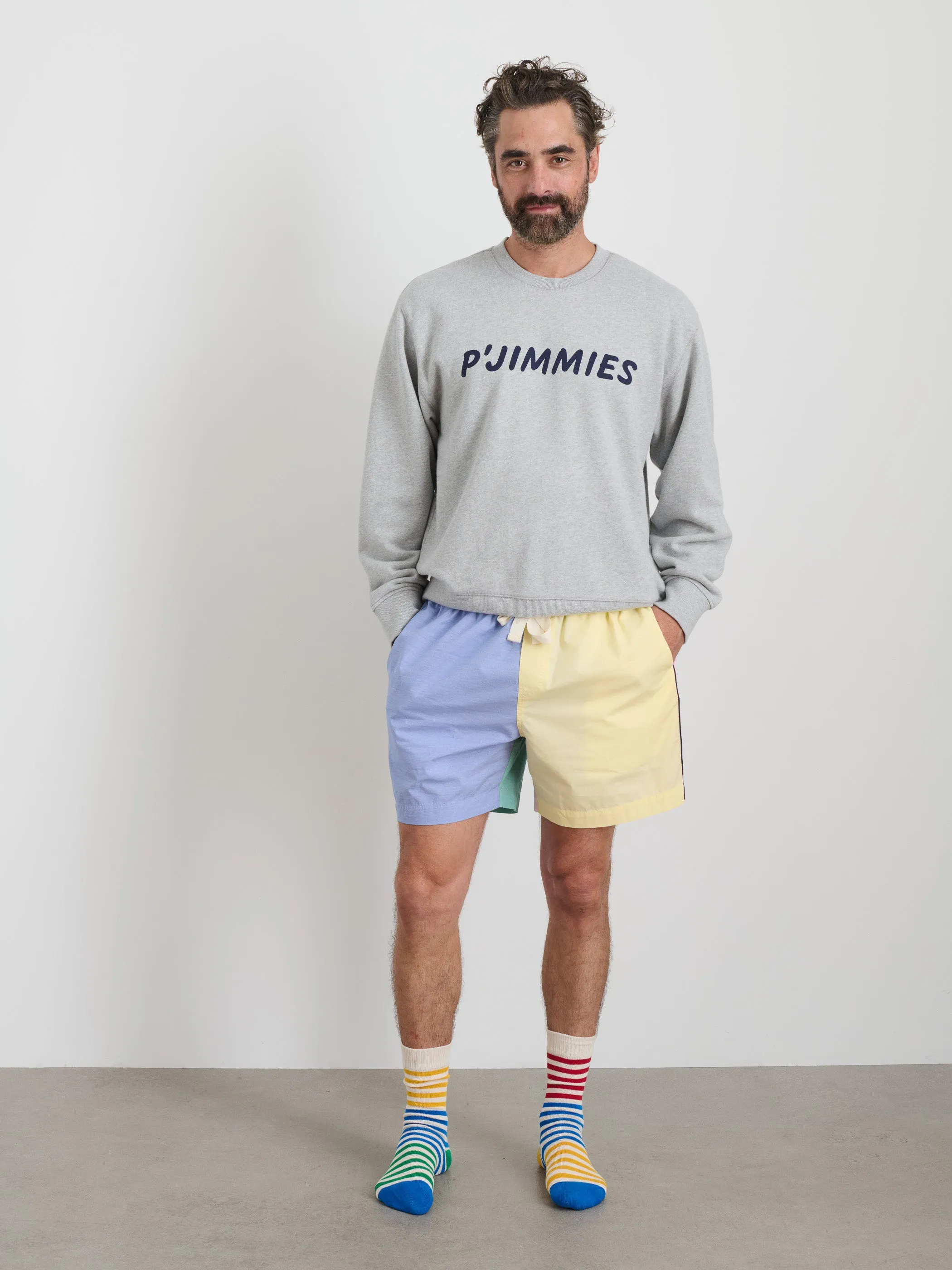 P'Jimmies Sleep Short in Colorblock