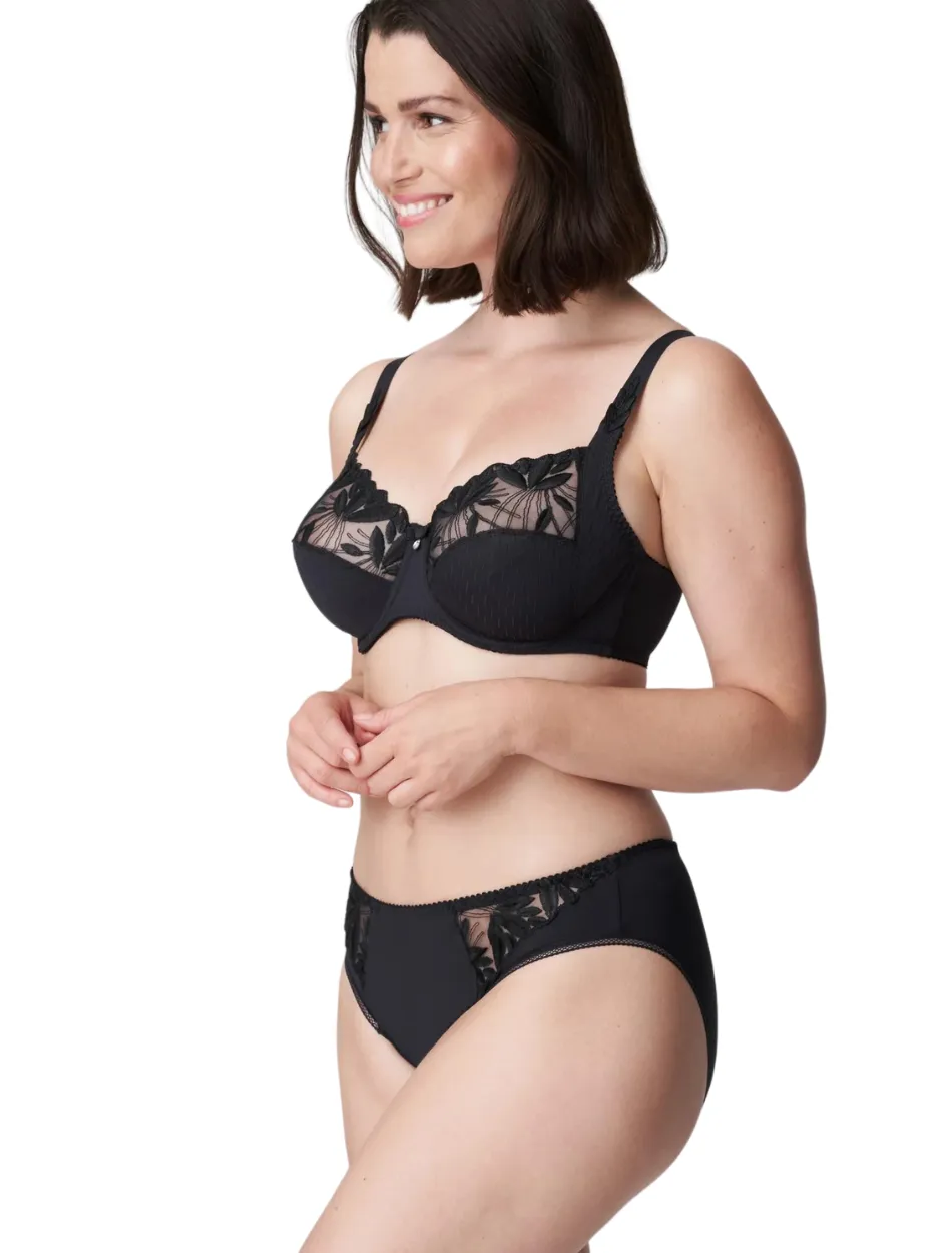 PrimaDonna Orlando Bra Large Cups Full Cup Wire Bra, Charcoal | Charcoal PrimaDonna Full Cup Bra