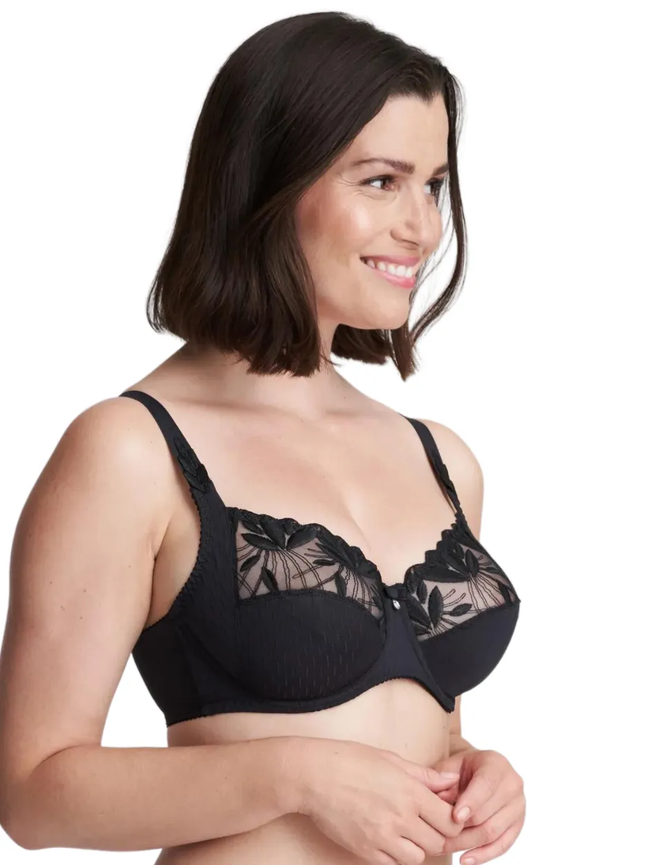 PrimaDonna Orlando Bra Large Cups Full Cup Wire Bra, Charcoal | Charcoal PrimaDonna Full Cup Bra