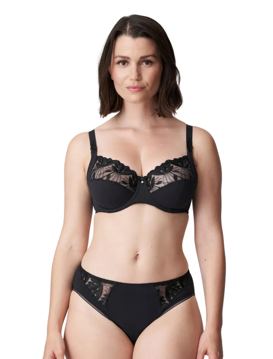 PrimaDonna Orlando Bra Large Cups Full Cup Wire Bra, Charcoal | Charcoal PrimaDonna Full Cup Bra