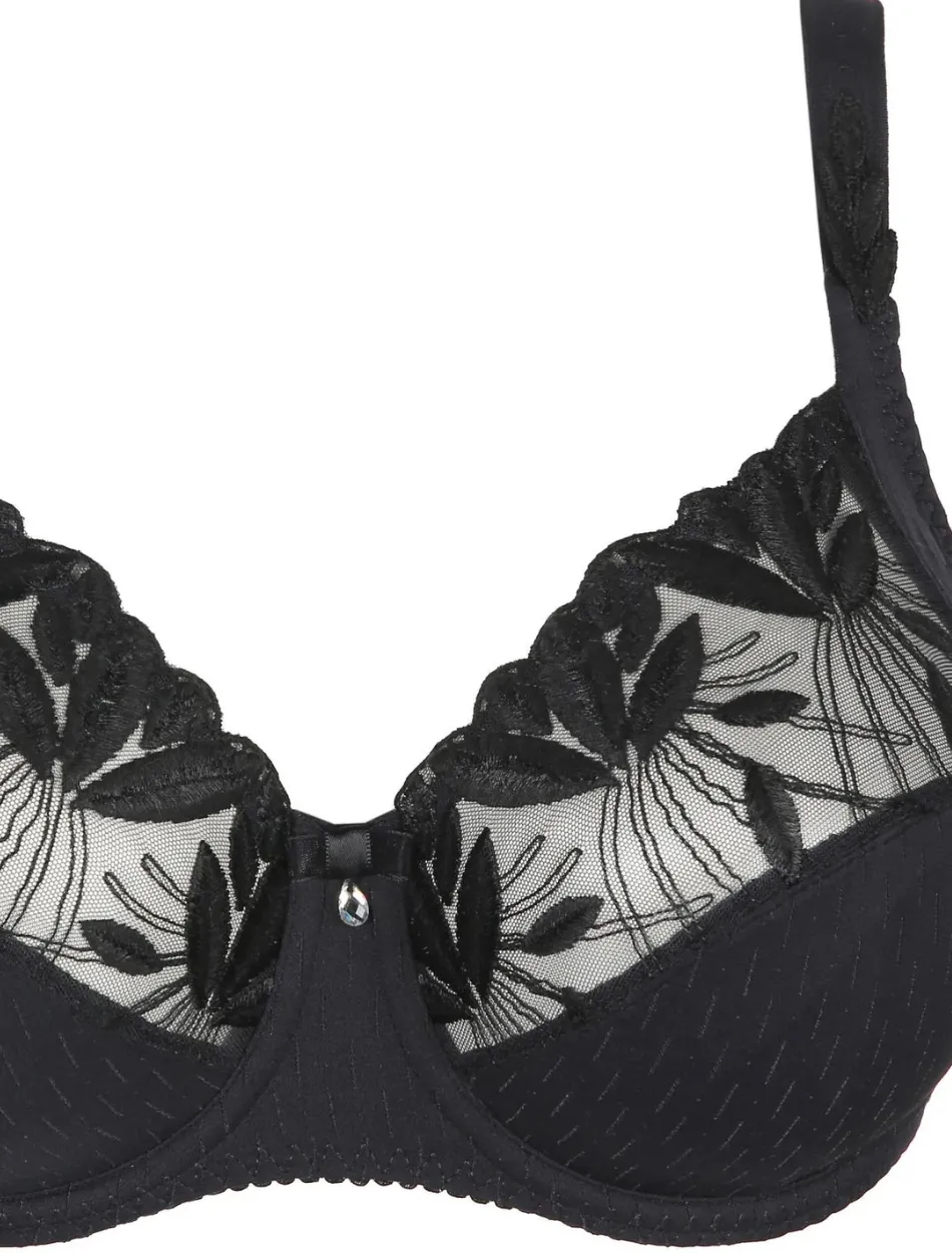 PrimaDonna Orlando Bra Large Cups Full Cup Wire Bra, Charcoal | Charcoal PrimaDonna Full Cup Bra