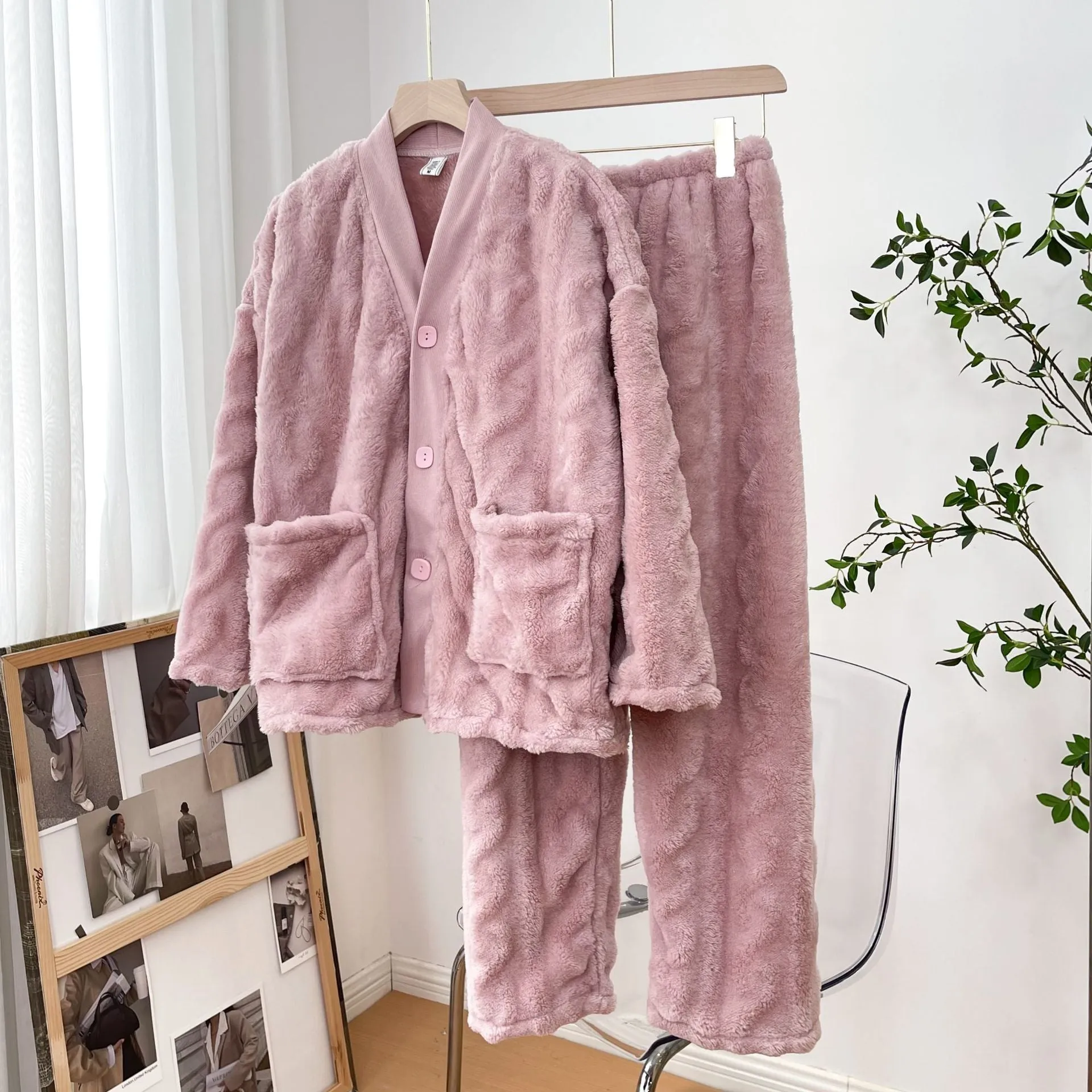 Puff Fleece Cardigan Loungewear