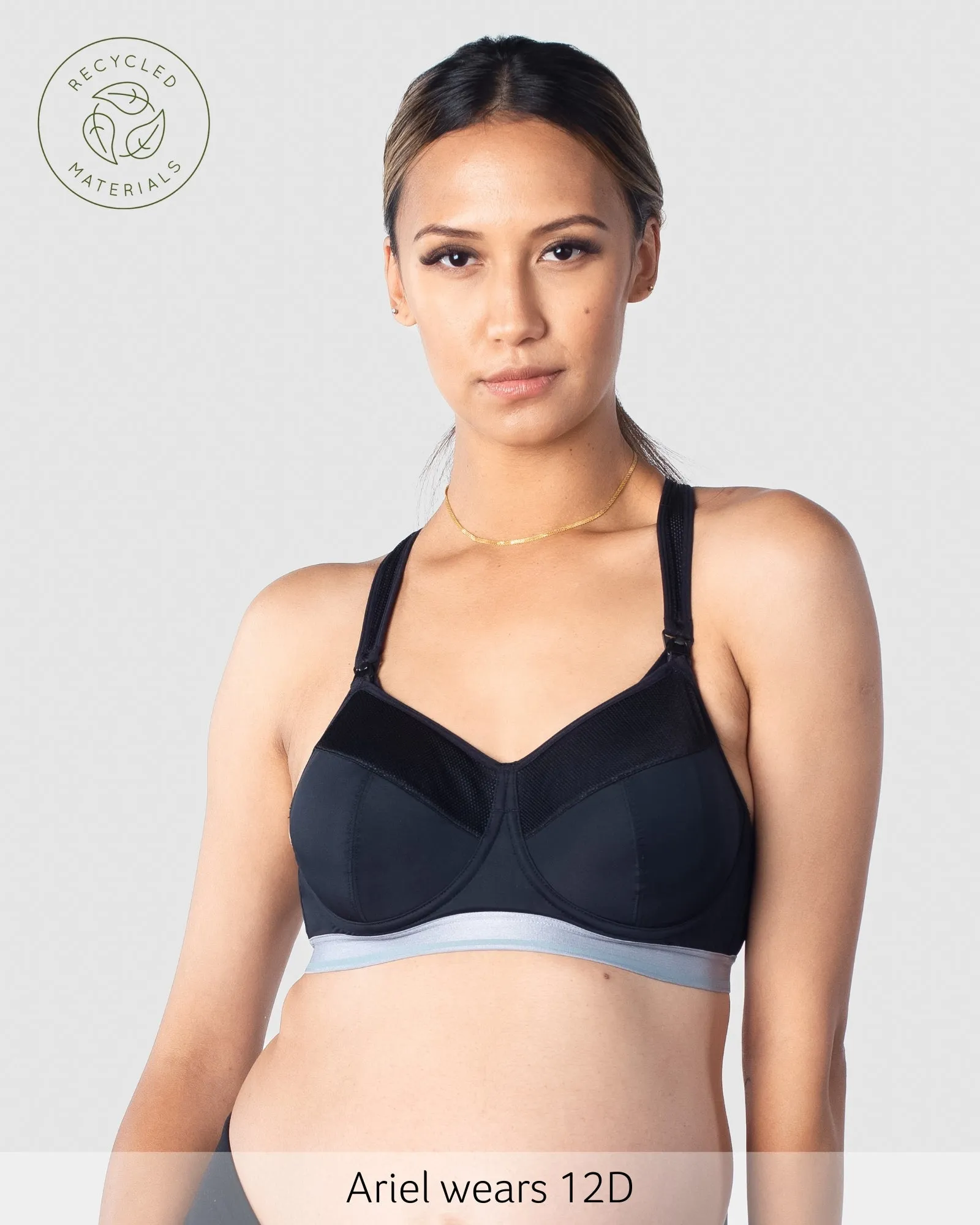 REACTIVATE BLACK NURSING BRA - FLEXI UNDERWIRE