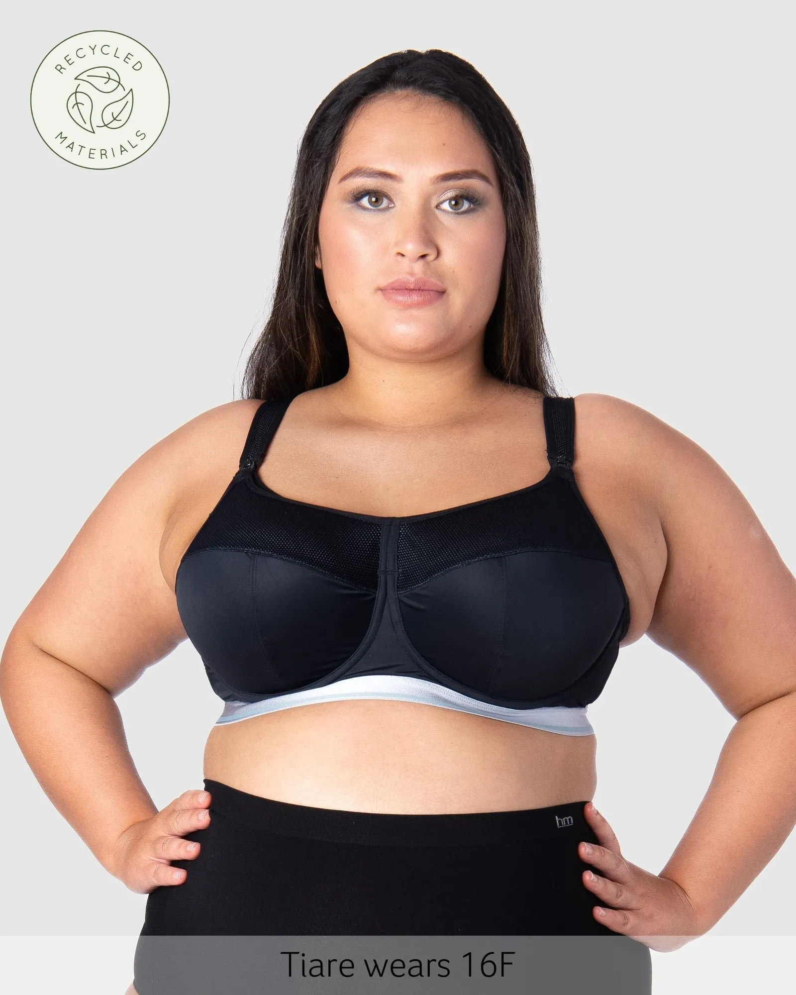 REACTIVATE BLACK NURSING BRA - FLEXI UNDERWIRE