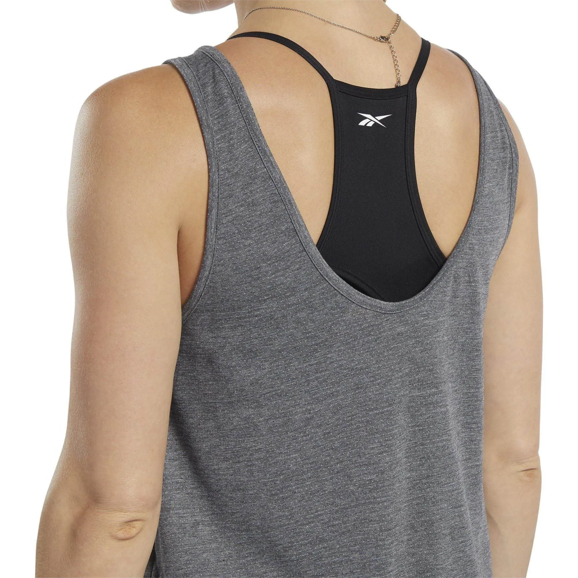 Reebok ActivChill   Cotton Womens Training Vest Tank Top - Grey