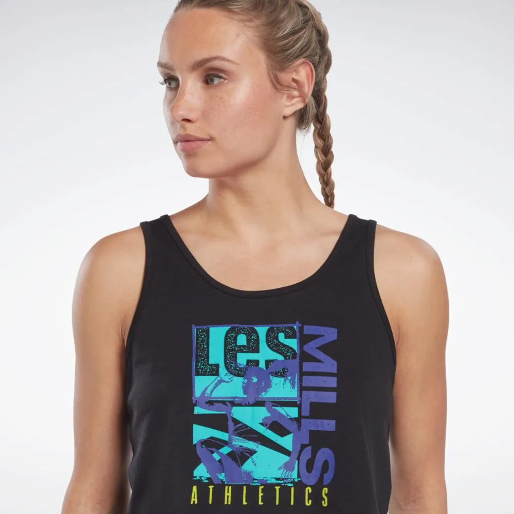 Reebok Apparel  Women's Lm Graphic Tank Reebok Training App Women Black Reg