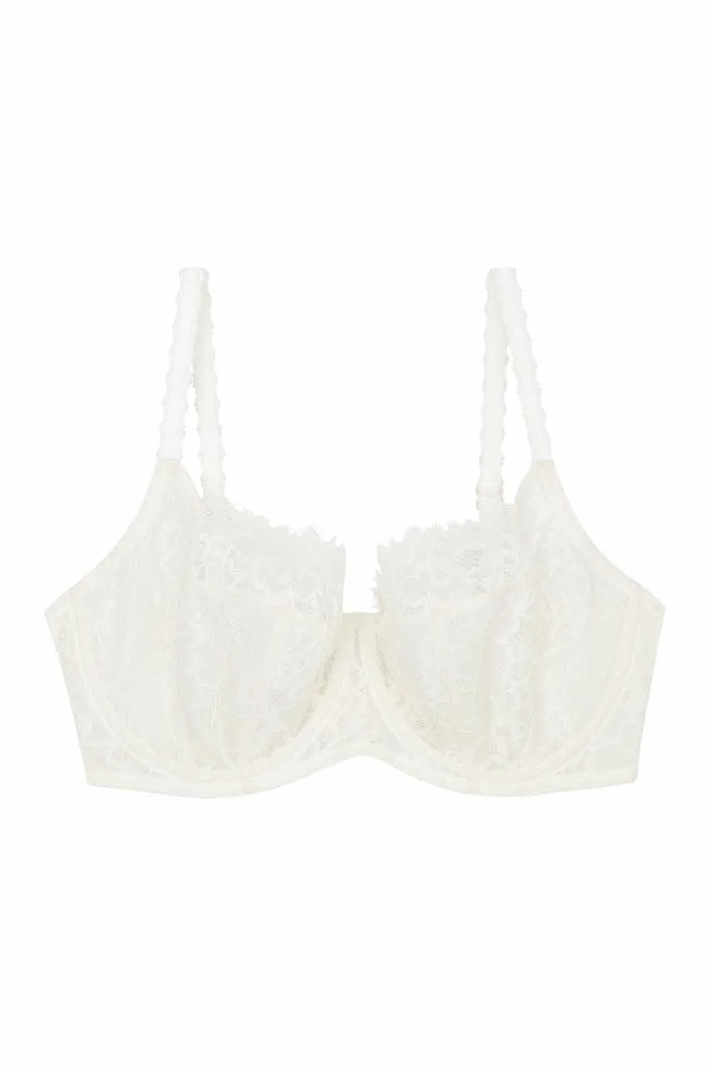 Rosalyn Ivory White Full Coverage Lace Bra