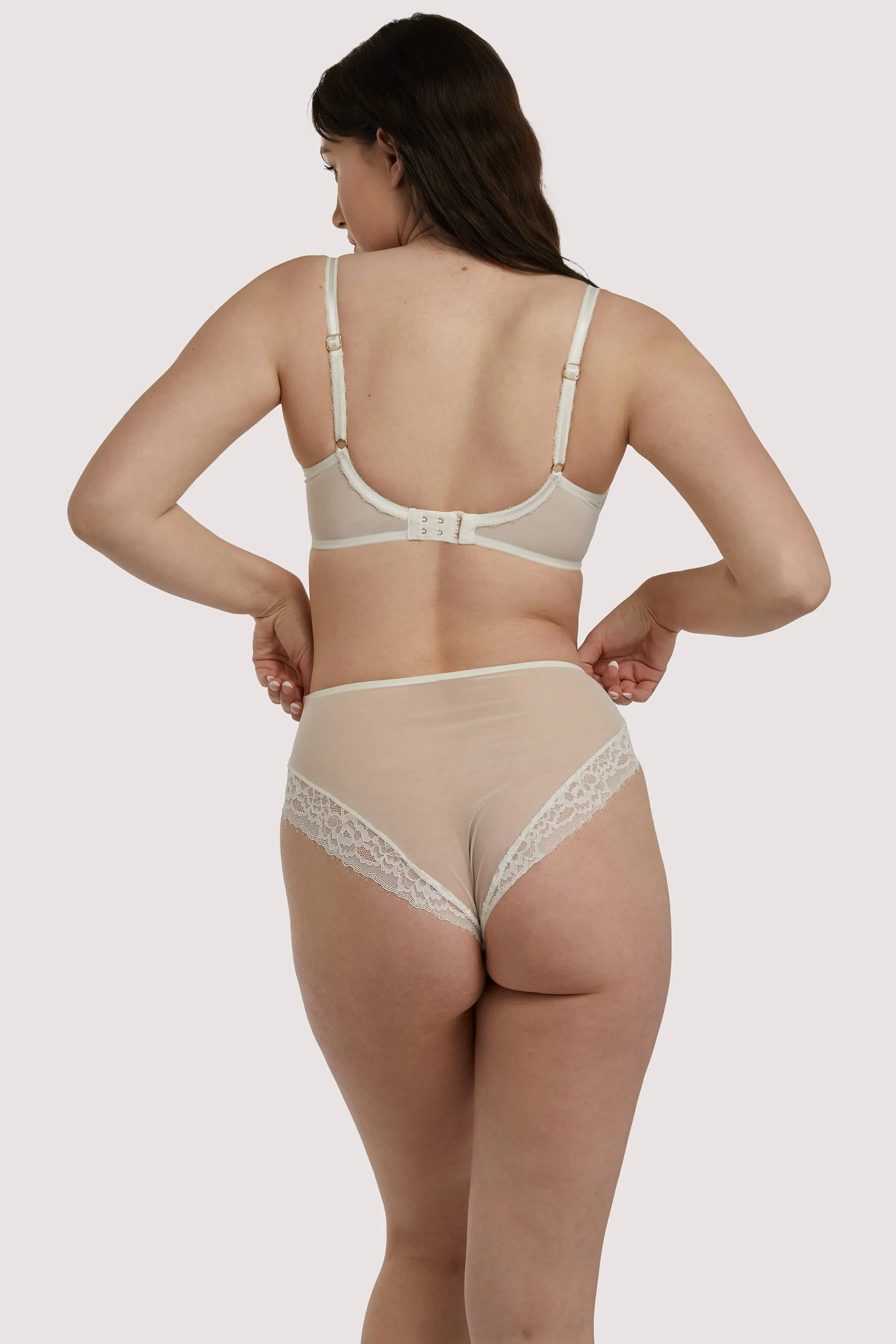 Rosalyn Ivory White Full Coverage Lace Bra