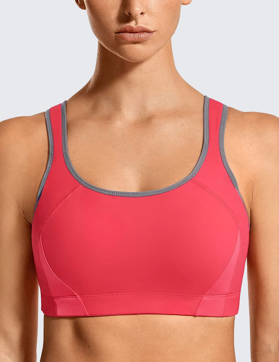 Shock Control High Impact Lightly Padded Wireless Sports Bra