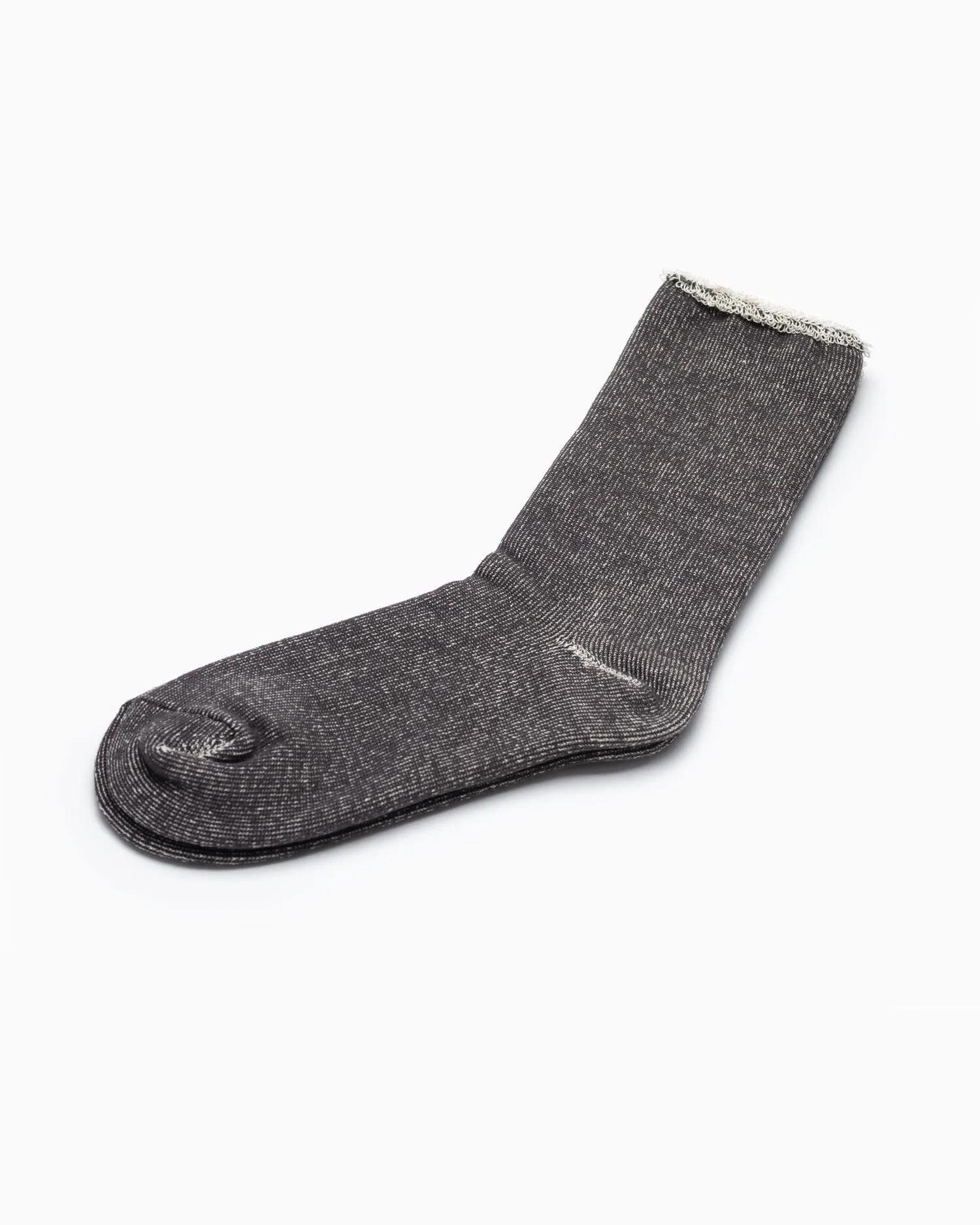 Silk Cotton Lounge Socks - Charcoal