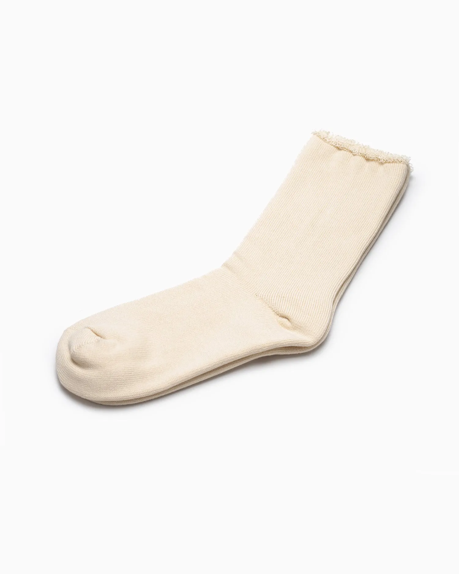 Silk Cotton Lounge Socks - Ivory