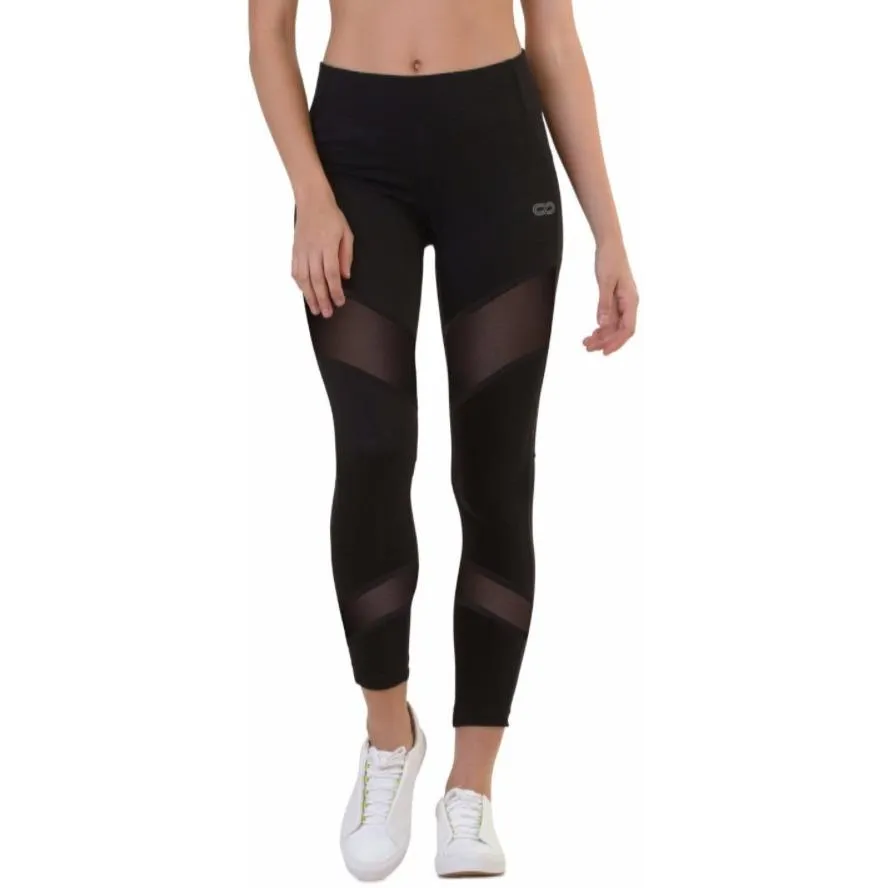 Silvertraq Mesh Cross Leggings Black