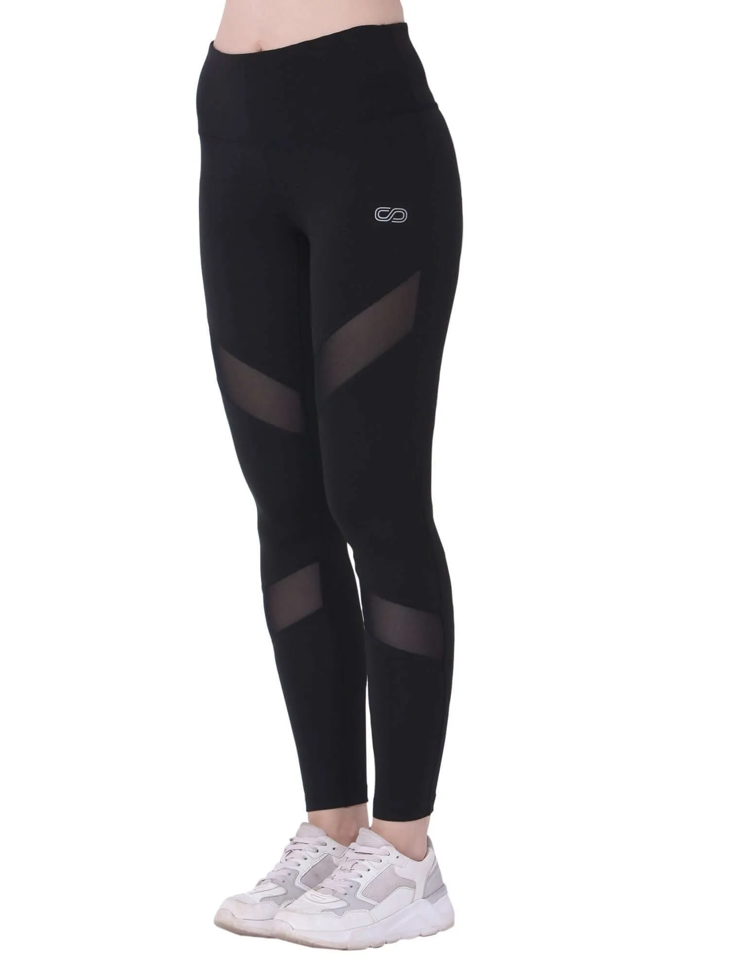 Silvertraq Mesh Cross Leggings Black