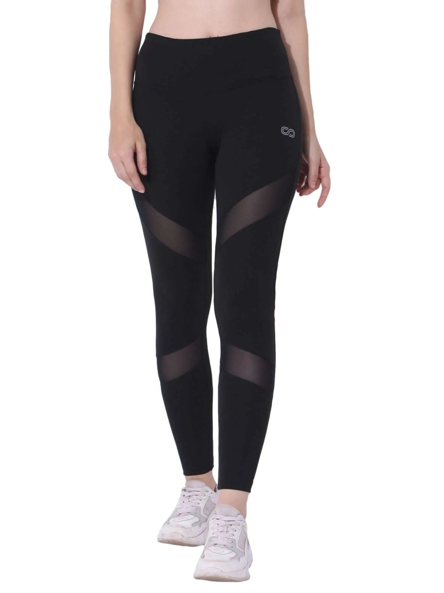 Silvertraq Mesh Cross Leggings Black