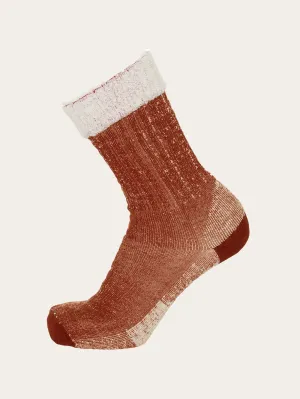 Single pack low terry wool sock - Arabian Spice