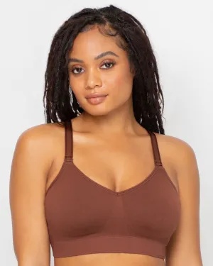 Smooth Seamless Comfort Wireless Bra - Chocolate Nude