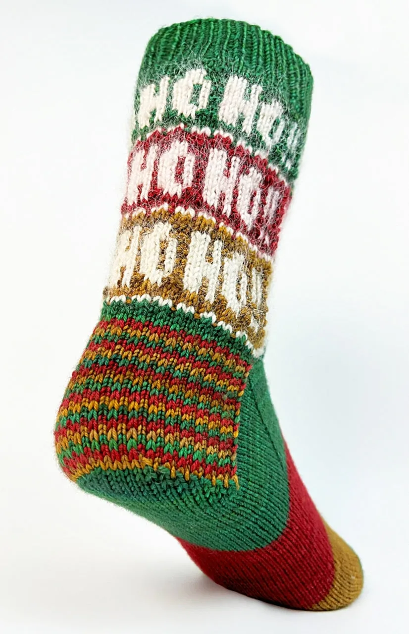 Socks Ho Ho Ho ! | Knitting Pattern with Optional Limited Edition Kit