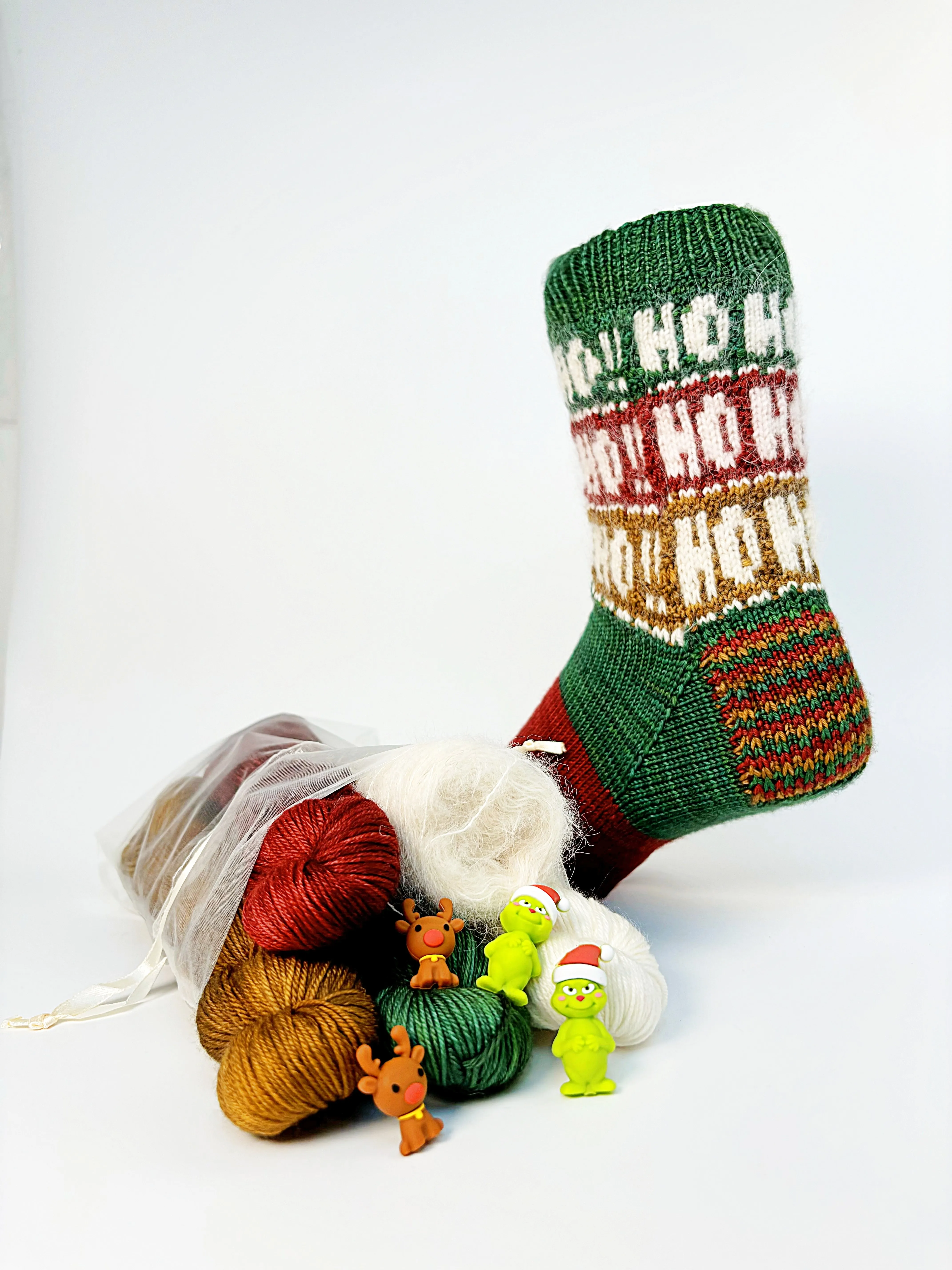 Socks Ho Ho Ho ! | Knitting Pattern with Optional Limited Edition Kit