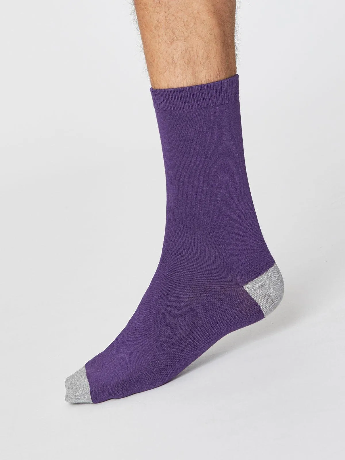 Solid Jack Socks - Purple