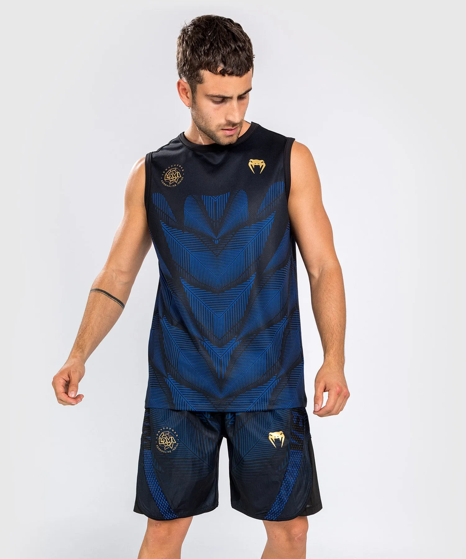 Venum Phantom Loma Dry Tech Tank Top - Black/Blue