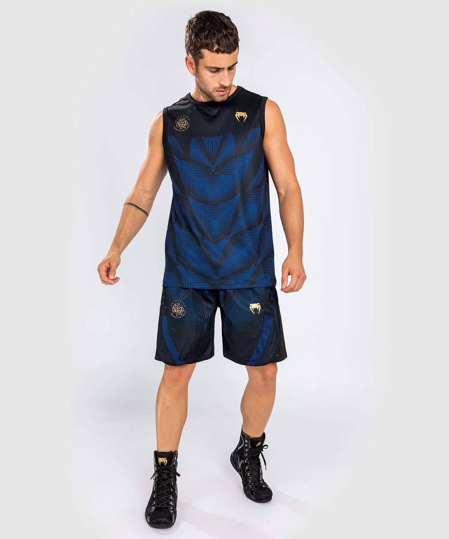 Venum Phantom Loma Dry Tech Tank Top - Black/Blue