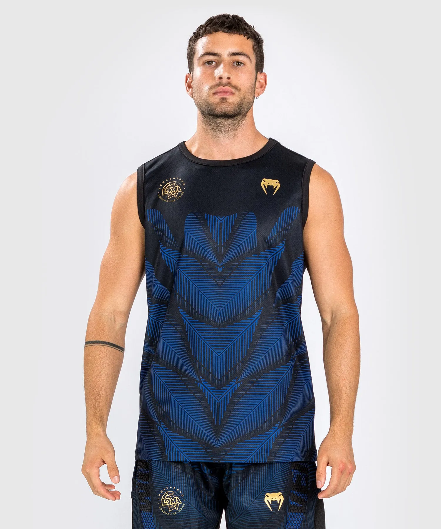 Venum Phantom Loma Dry Tech Tank Top - Black/Blue