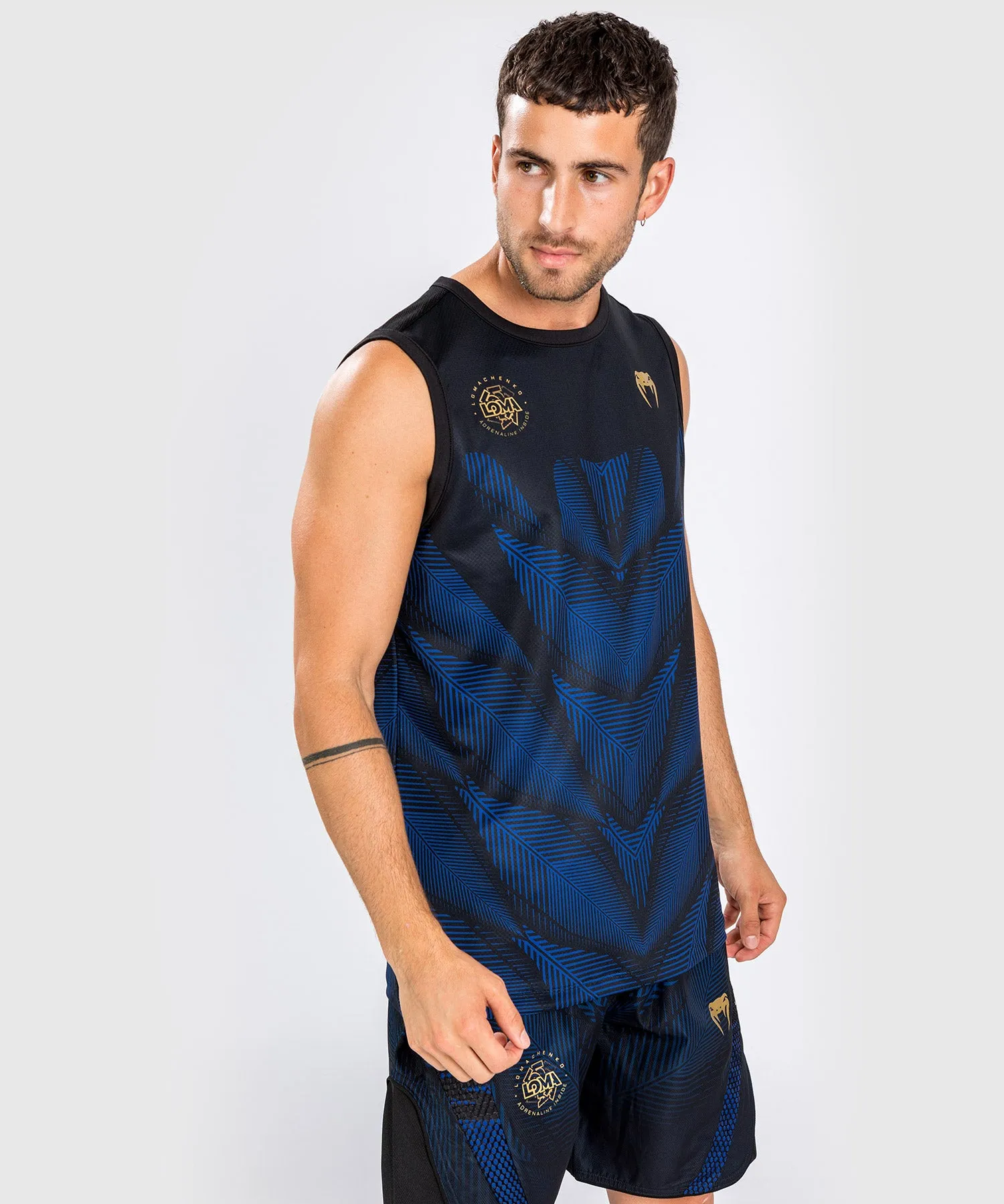 Venum Phantom Loma Dry Tech Tank Top - Black/Blue