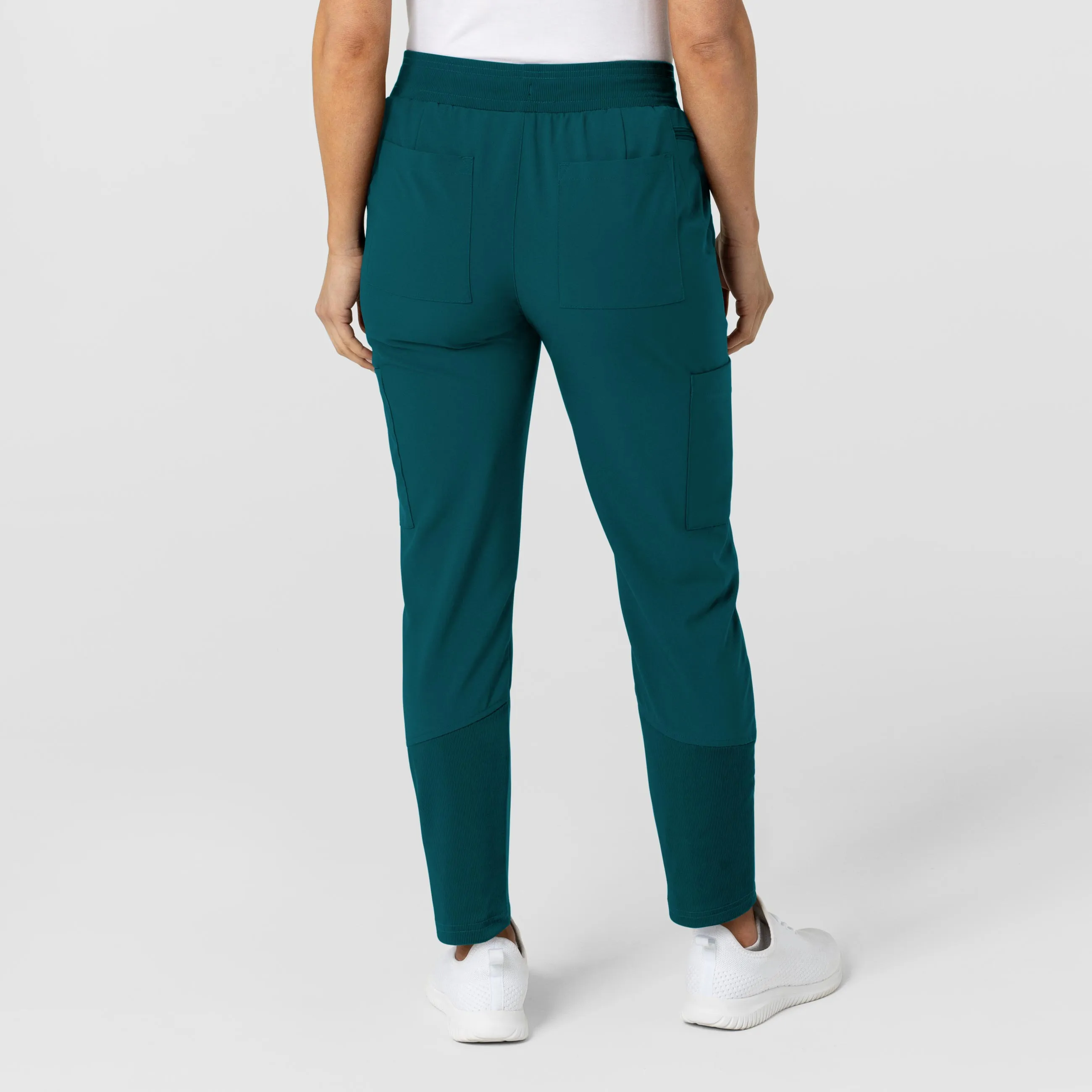 W123 Women's Flex-n-Reach Track Scrub Pant - Caribbean