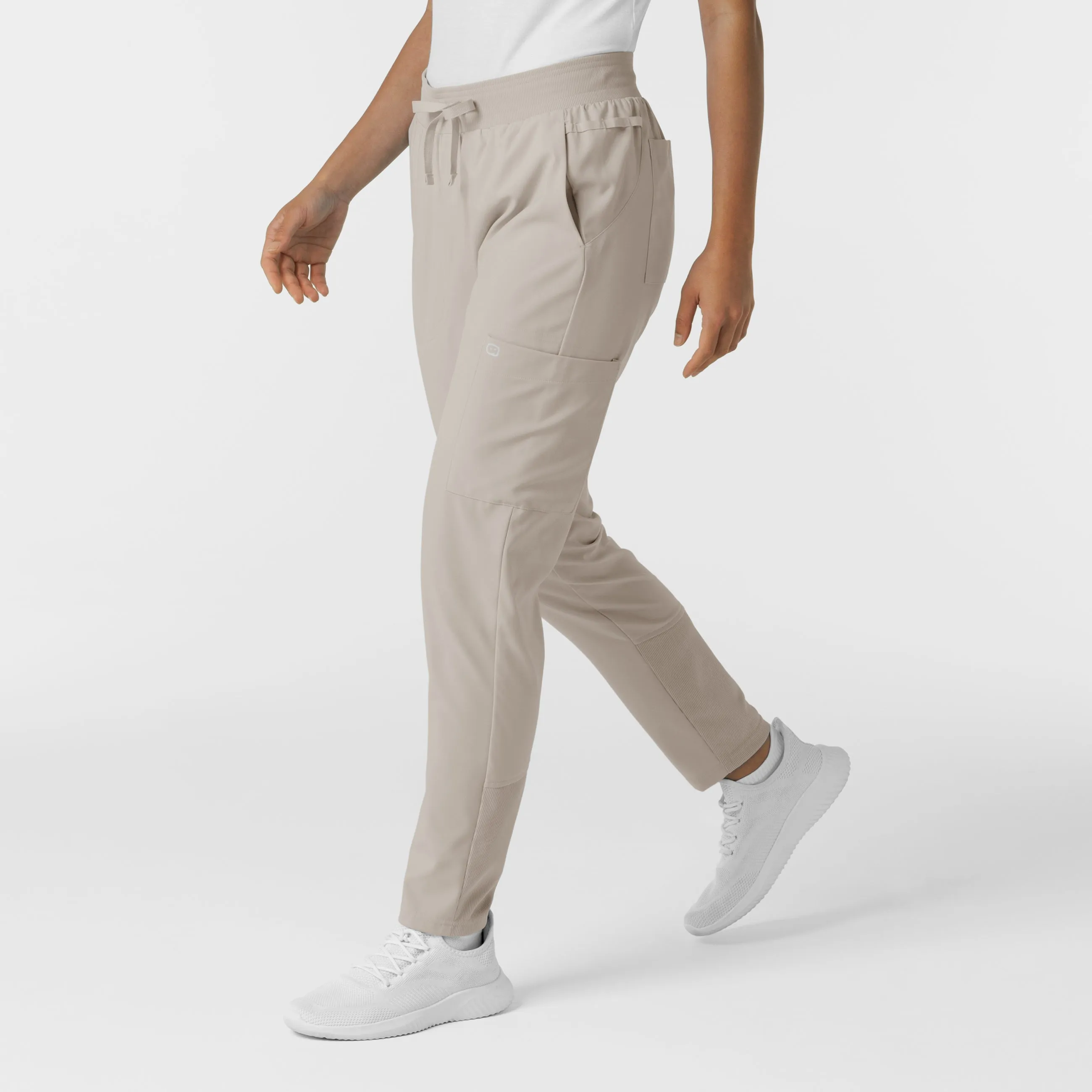 W123 Women's Flex-n-Reach Track Scrub Pant - Cloud