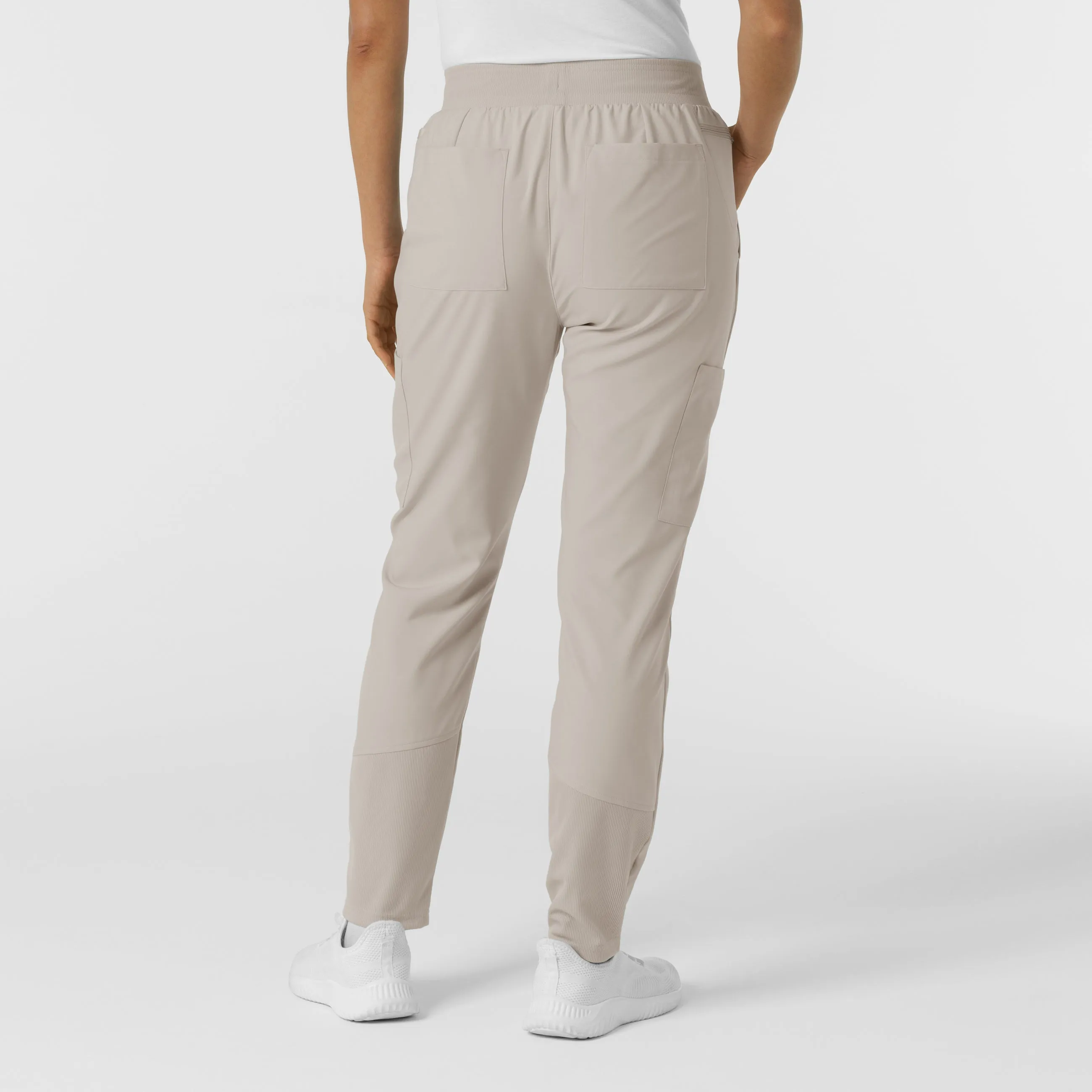 W123 Women's Flex-n-Reach Track Scrub Pant - Cloud