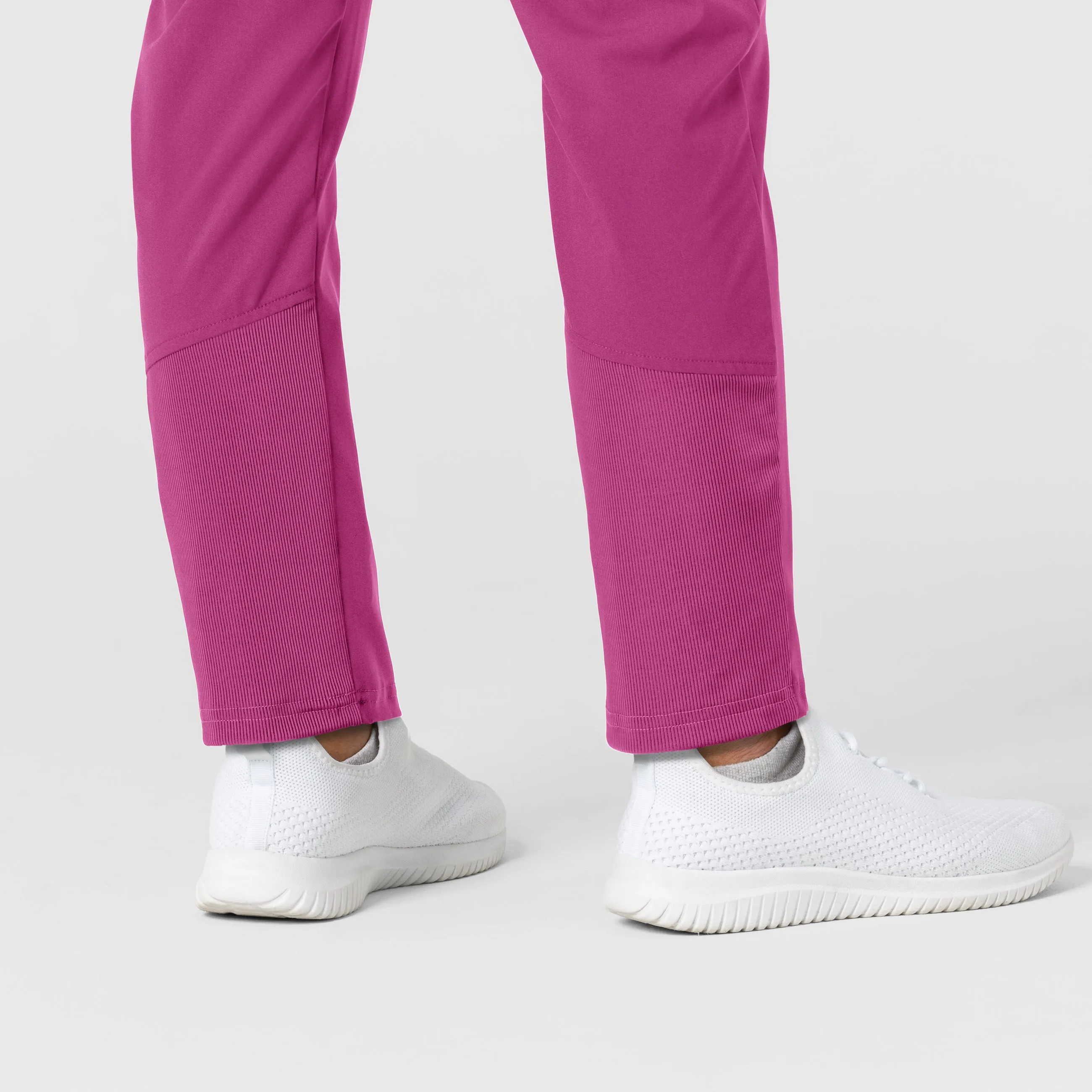 W123 Women's Flex-n-Reach Track Scrub Pant - Raspberry