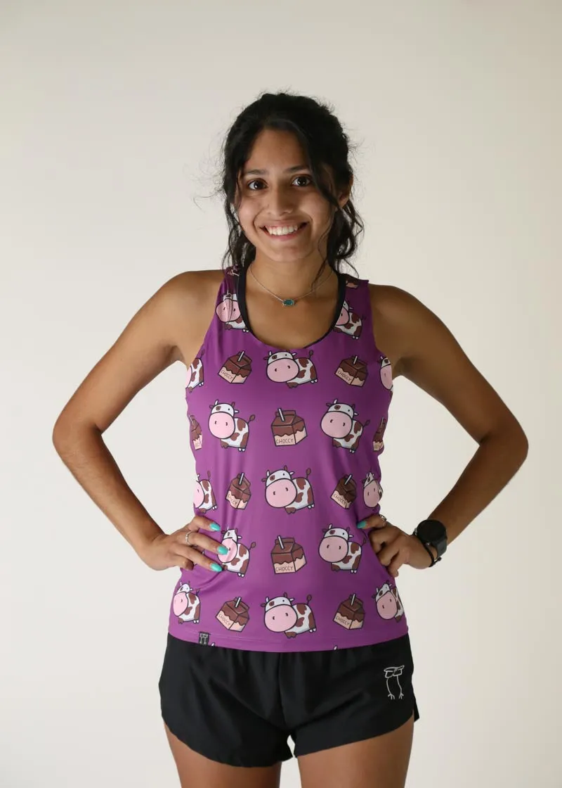 Women's Choccy Cows Performance Singlet