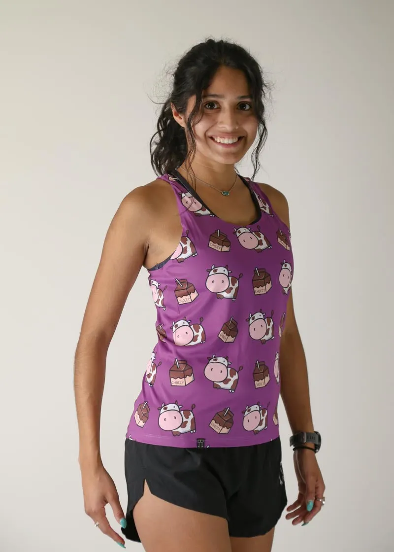 Women's Choccy Cows Performance Singlet