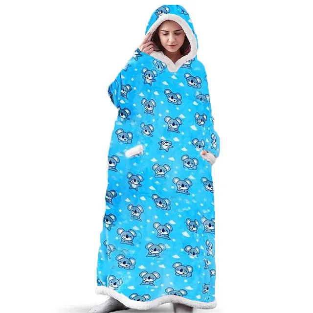 Women's Couple's Pajamas Nightgown Blanket Nighty