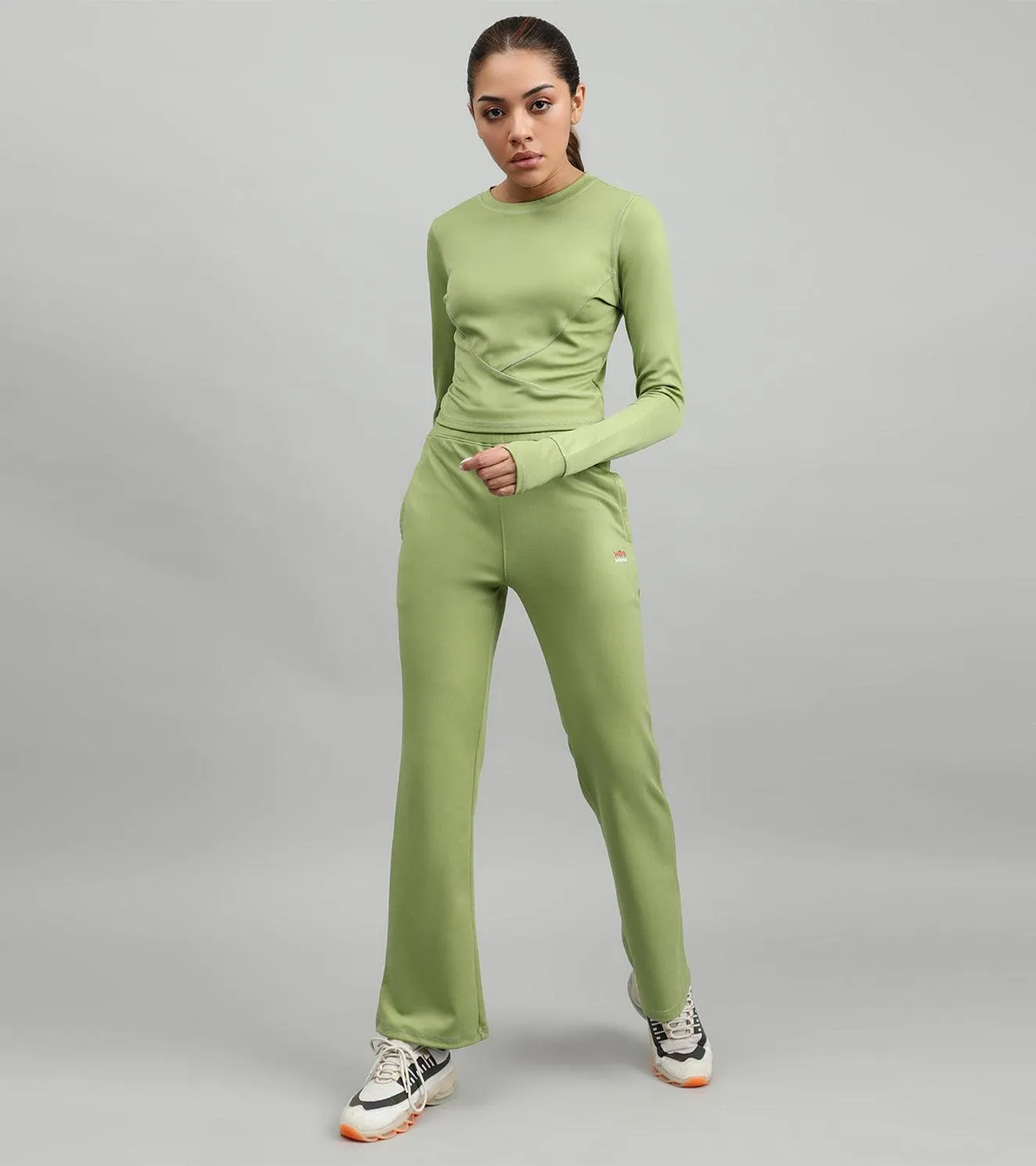 Women's Dynamic Duo Coord Set ( lime greem )