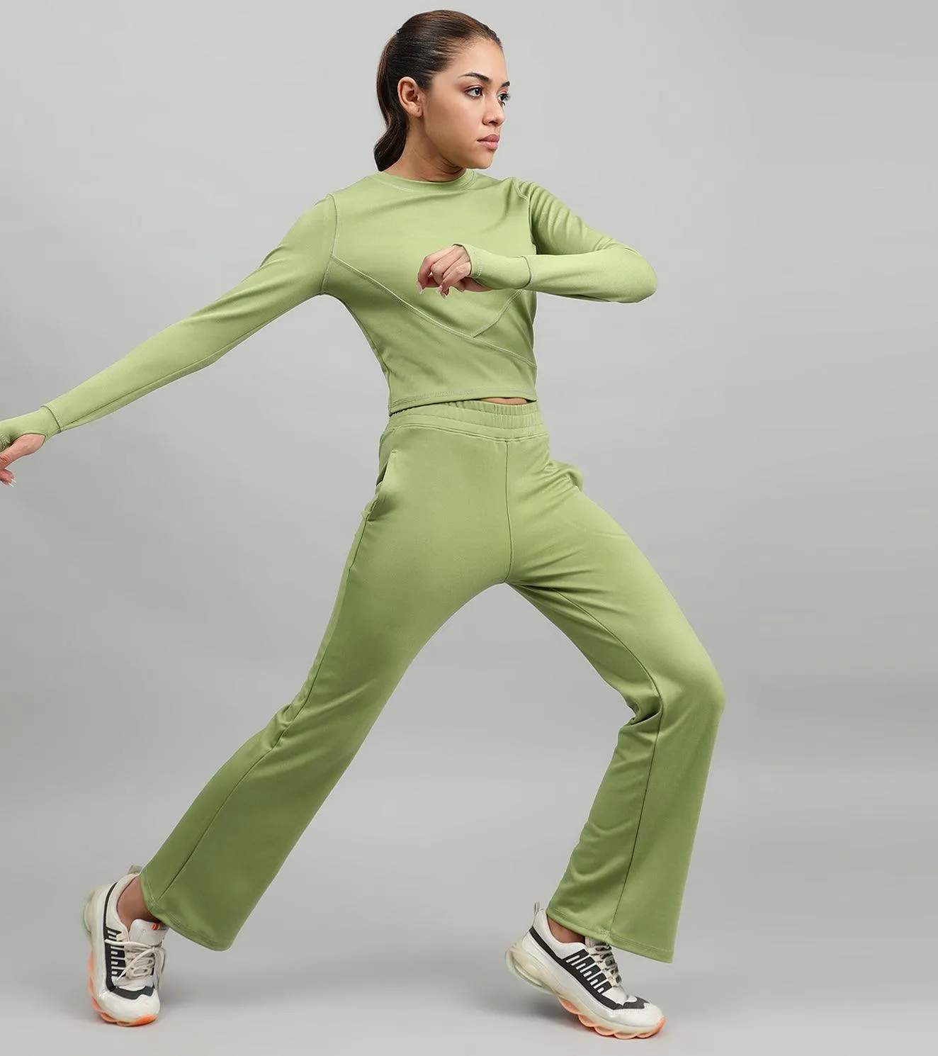 Women's Dynamic Duo Coord Set ( lime greem )