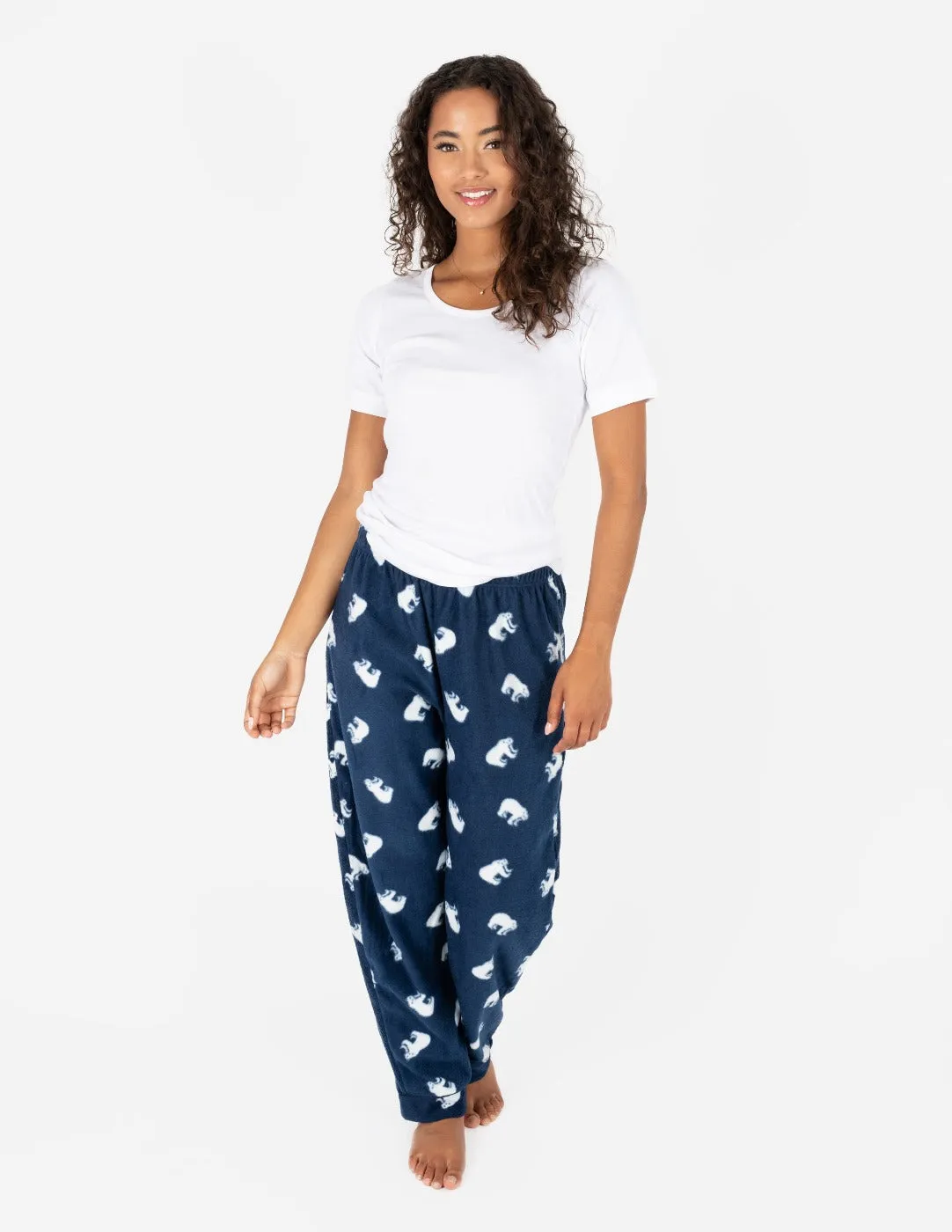 Women's Fleece Polar Bear Pants