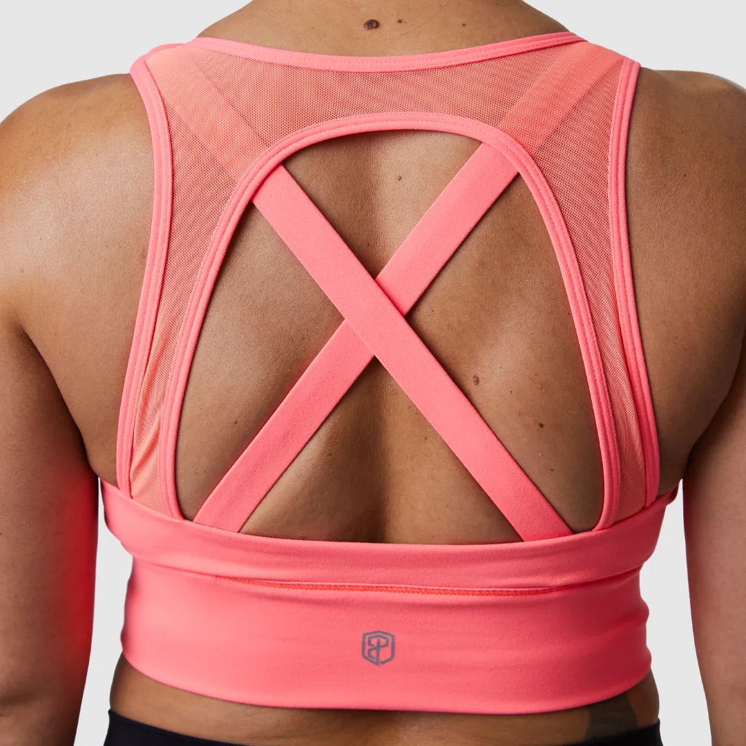 X-Factor Full Throttle Sports Bra (Coral)