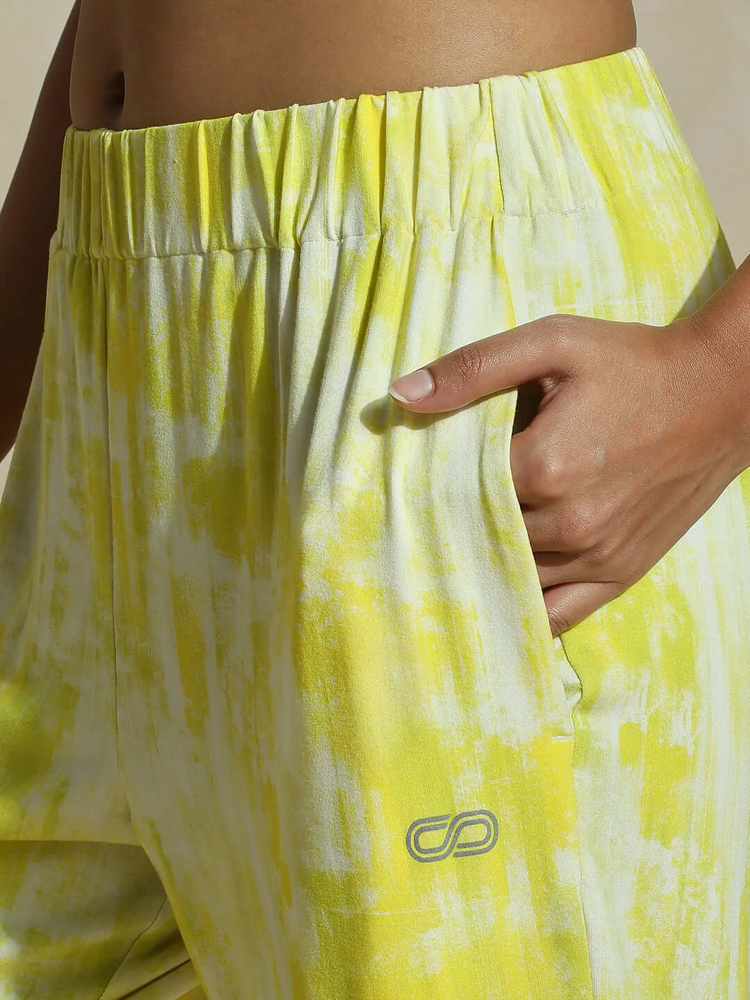 Yogini Stretch Pants Lemon Grunge