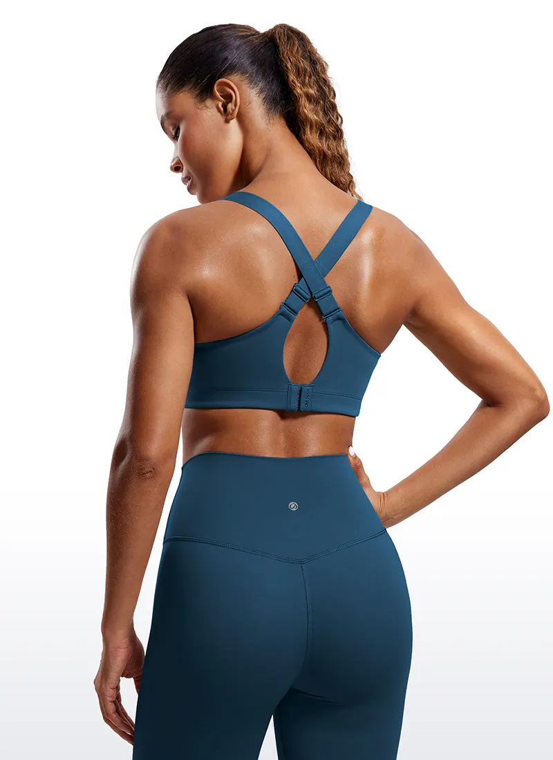 Zip Front High Impact Sports Bra